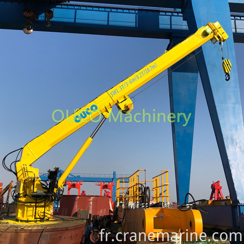 Telescopic Small Marine Deck Crane